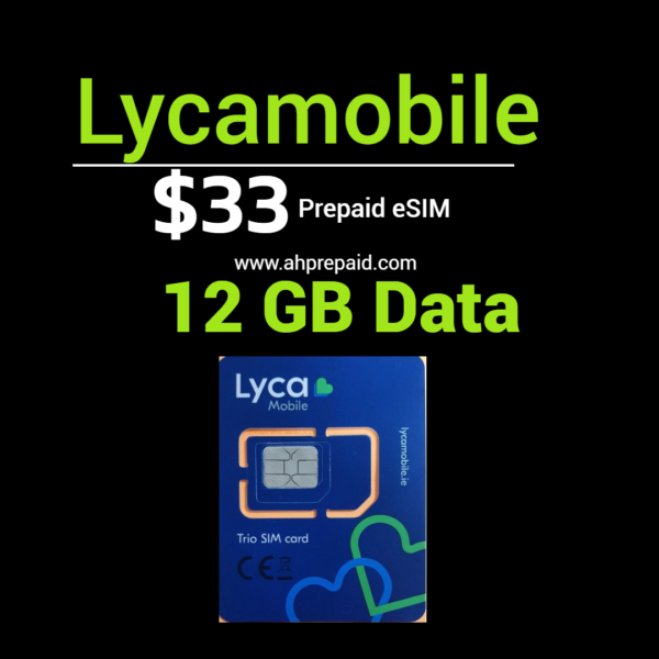 Lycamobile 33 Plan eSIM