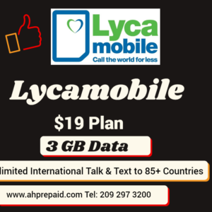 Lyca mobile USA $19 eSIM Plan for Students and Tourists with Unlimited International Calls